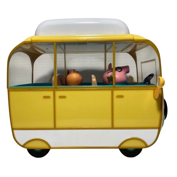 Peppa Pig Campervan Camping Playset Awning Peppa Pig Daddy Pig Candy Cat +Extras - Picture 5 of 12